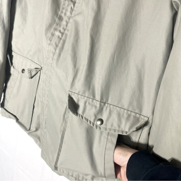 Vintage ID Rice Sportswear Beige Zip Front Lightweight Jacket Chore Coat L - Picture 13 of 16
